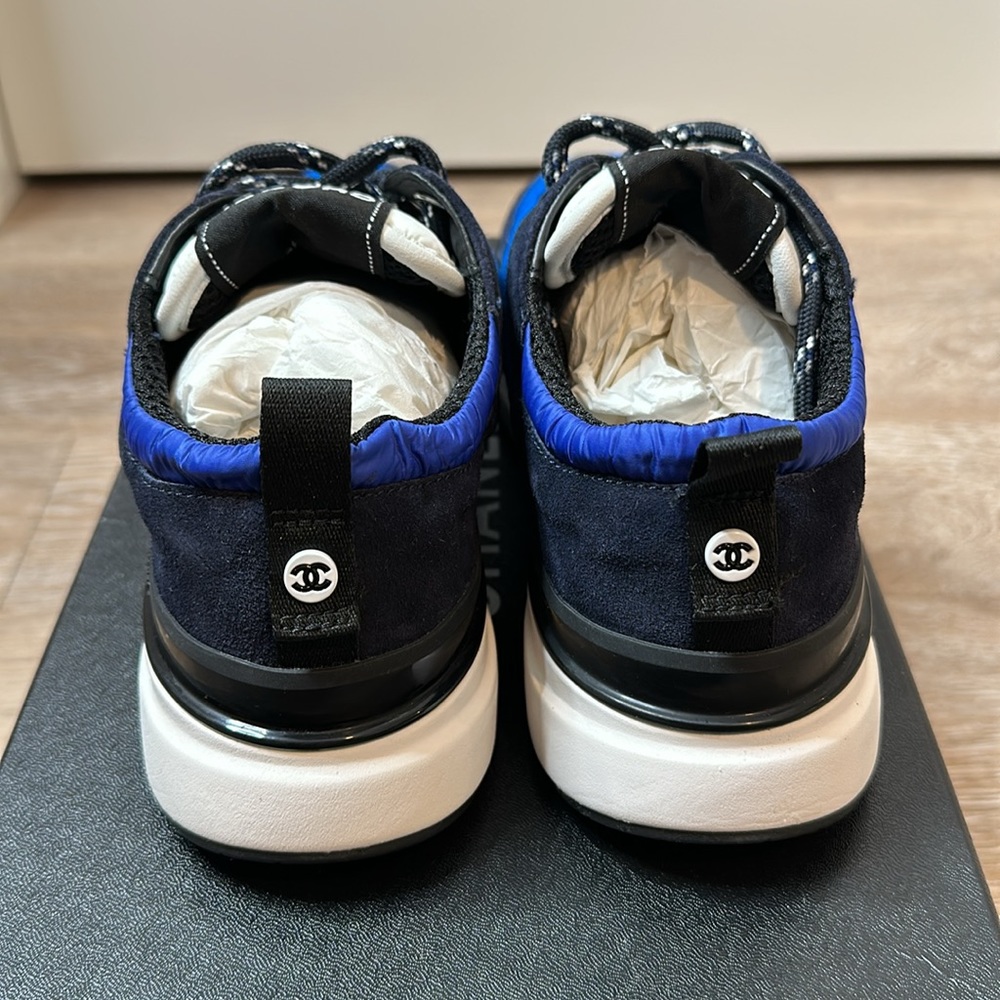 Chanel Sneakers Blue 38.5 - Picture 5 of 10